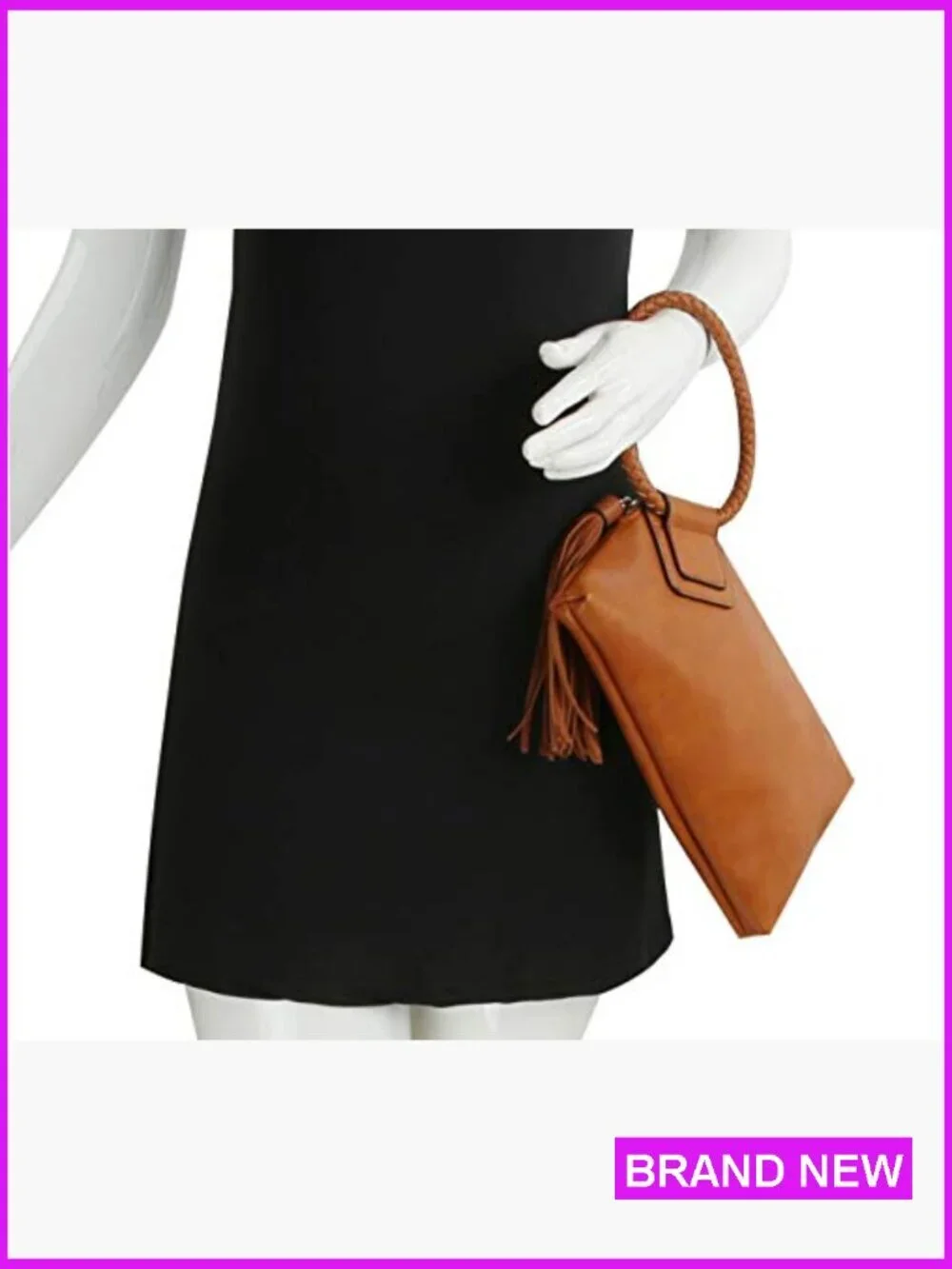 Vegan Leather Wristlet Clutch Evening Purse Womens Hand Strap Casual Formal